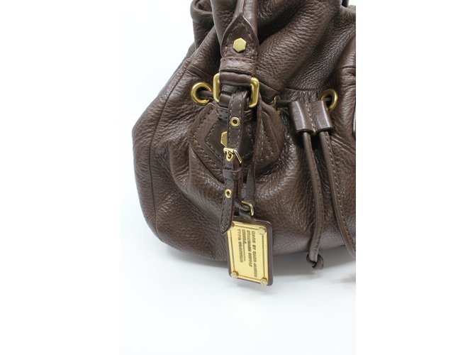 Borsa Marc Jacobs in pelle martellata marrone - vista 3