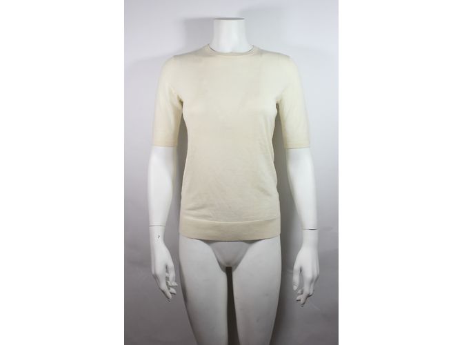 Theory Merinowolle Top Creme S Roh - Ansicht 2