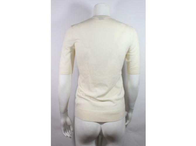 Theory Merinowolle Top Creme S Roh - Ansicht 6
