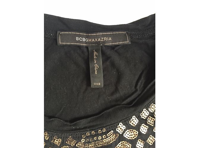 Camiseta de algodón negra Bcbg Max Azria Negro - vista 2