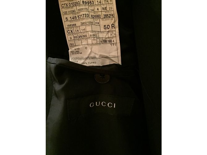 Abito classico in lana due pezzi Gucci Nero - vista 3