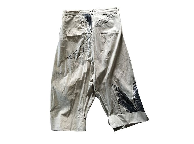 Pantalones Rundholz Black Label de algodón estampado morado oscuro Beige - vista 2