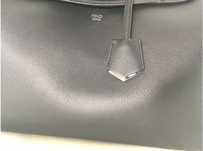 Borsa a mano Fendi By The Way Large in pelle nera Nero - vista 4
