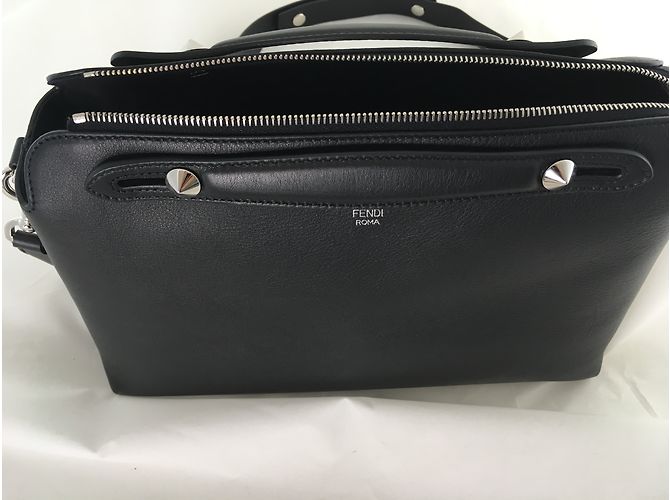 Borsa a mano Fendi By The Way Large in pelle nera Nero - vista 7