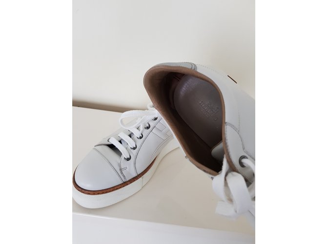 Hermès Polo Sneakers Bianco - vista 4