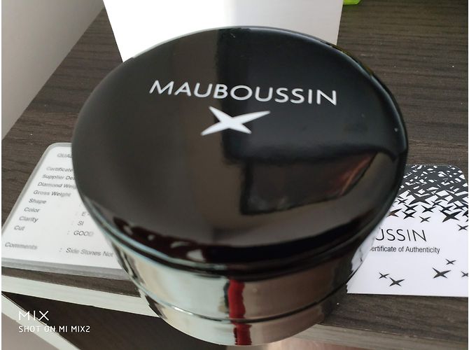 Mauboussin Verlobungsring aus Weißgold Größe 53 Silber - Ansicht 3