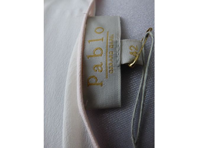 Pablo De Gerard Darel Abito Pablo by Gérard Darel in seta e viscosa nero e rosa - vista 8