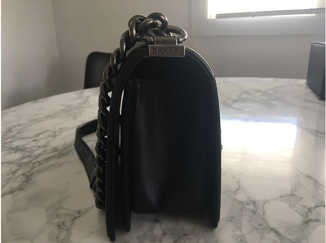 Chanel Boy medium Noir - vue 3