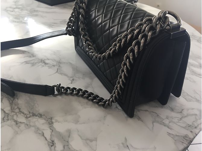 Chanel Boy medium Noir - vue 7