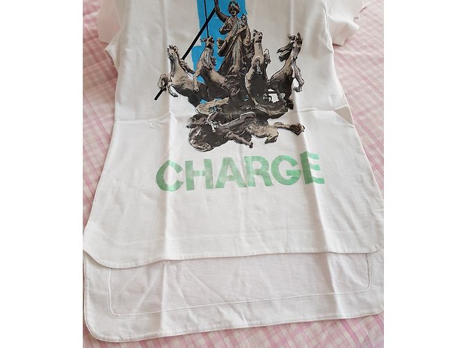 Autre Marque Camiseta Laura BROWN ETRE CECILE de algodón blanco Azul - vista 2