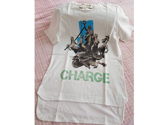 Autre Marque Camiseta Laura BROWN ETRE CECILE de algodón blanco Azul - vista 5