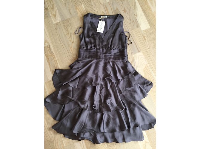 Autre Marque Robe en polyester grise Taille 38 - vue 5