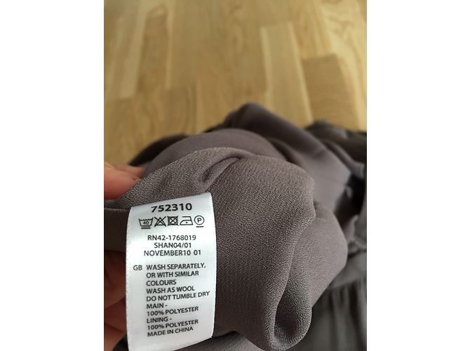 Autre Marque Robe en polyester grise Taille 38 - vue 6