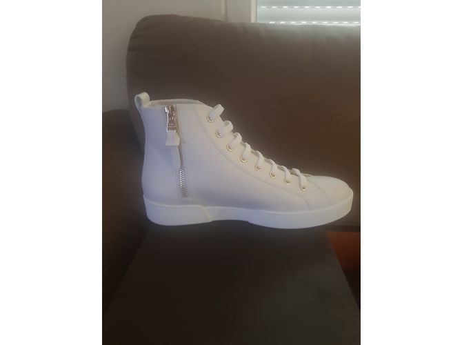 Sneakers Louis Vuitton in pelle bianca Bianco - vista 4