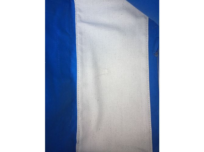 Borsa Tote Balenciaga Navy Grande Blu e Beige - vista 5