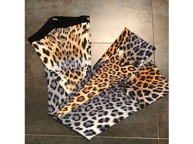 Pantalones de Corte Recto Just Cavalli Viscosa Multicolor - vista 4