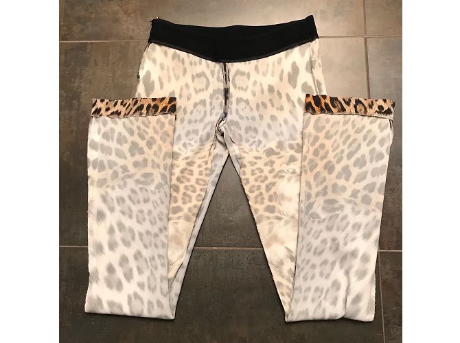 Pantalones de Corte Recto Just Cavalli Viscosa Multicolor - vista 6