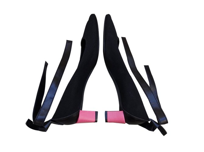 Bruno Frisoni Tacchi Nero Rosa - vista 2
