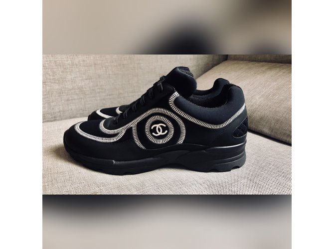Chanel scarpe da ginnastica Nero - vista 4