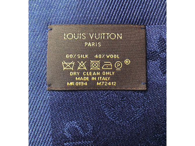 Louis Vuitton Schal Marineblau - Ansicht 2
