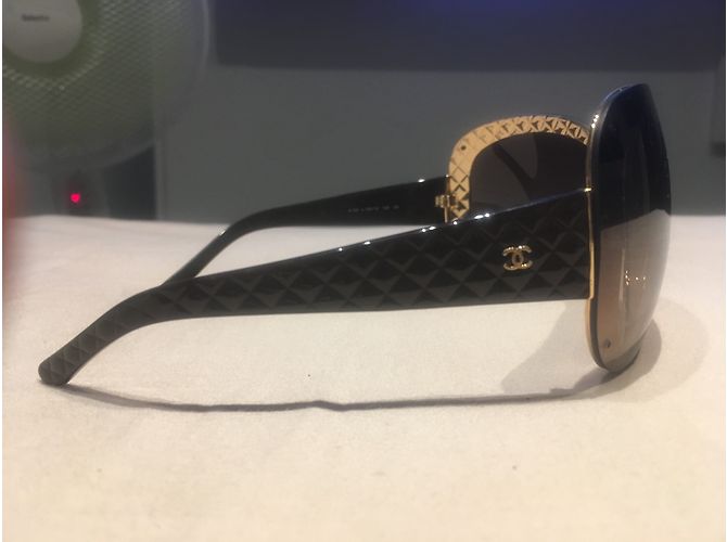 Gafas de sol Chanel 4159 Negras de Plástico Negro - vista 3