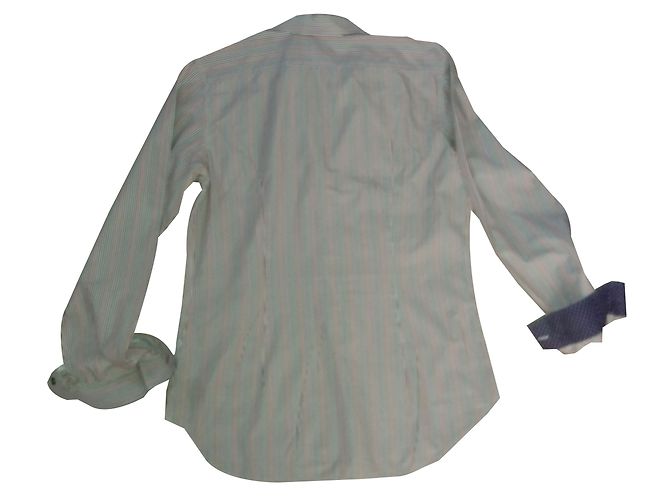 Camicia Paul Smith in Cotone Bianca e Viola Taglia L Bianco Porpora - vista 2