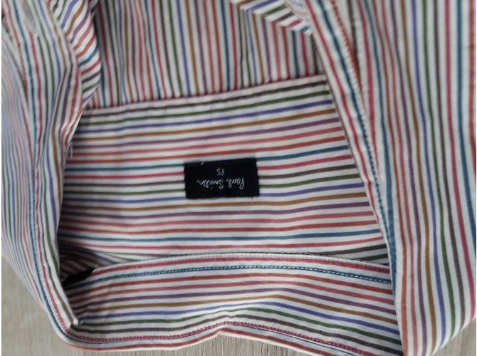 Camicia Paul Smith in Cotone Bianca e Viola Taglia L Bianco Porpora - vista 4