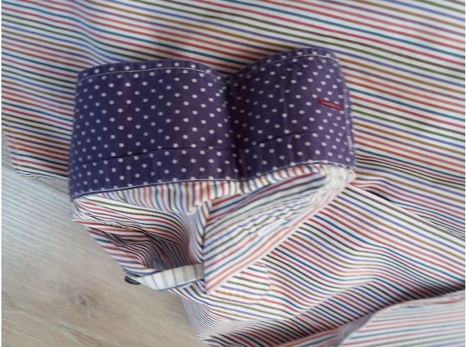 Camicia Paul Smith in Cotone Bianca e Viola Taglia L Bianco Porpora - vista 5