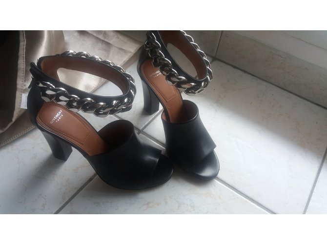 Sandali Givenchy in pelle nera Nero - vista 2