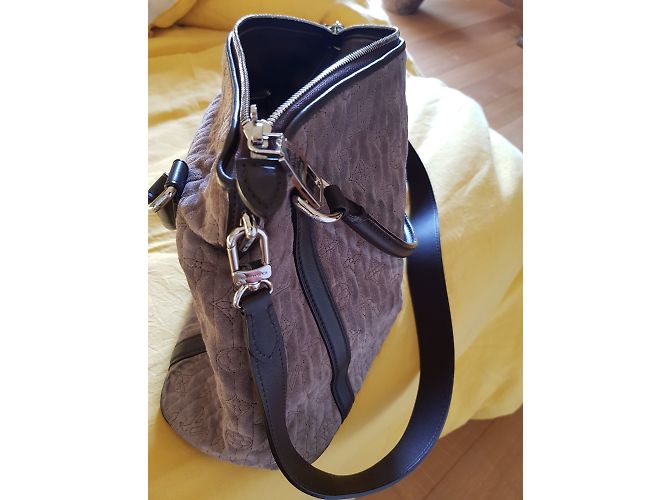 Borsa Louis Vuitton Beige in pelle scamosciata - vista 3