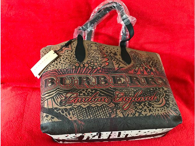 Burberry Reversible Canvas Tote Handtasche - Ansicht 10