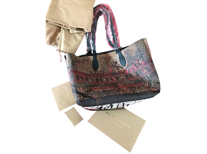 Burberry Reversible Canvas Tote Handtasche - Ansicht 2