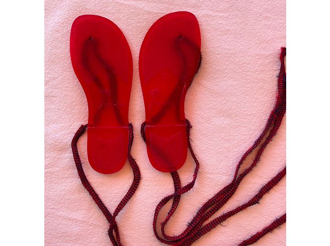 Autre Marque Rosa Sandalen aus Kunststoff Größe 37 Pink - Ansicht 3