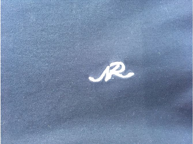 Nina Ricci Schwarzes Baumwoll-Top mit gesticktem Logo - Ansicht 3