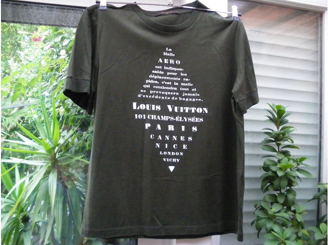 Camiseta Louis Vuitton de algodón caqui - vista 2