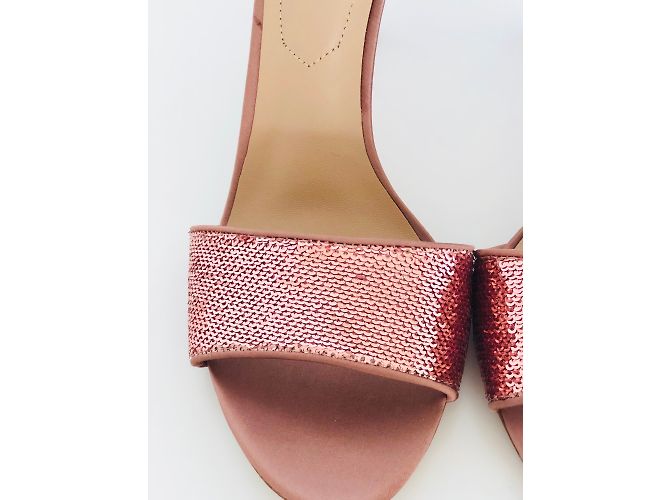 Sandali Aldo in scamosciato rosa con tacco alto - vista 5