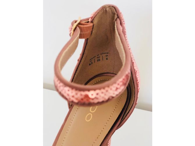 Sandali Aldo in scamosciato rosa con tacco alto - vista 7