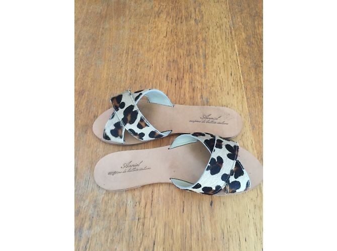 Mules Anniel in pelle stampa leopardata Stampa leopardo - vista 4