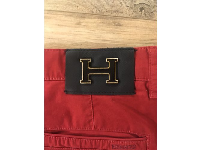 Hermès Pantaloni Rosso - vista 13
