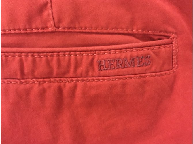 Hermès Pantaloni Rosso - vista 14