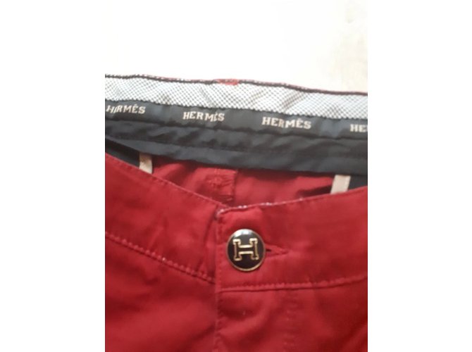 Hermès Pantaloni Rosso - vista 3