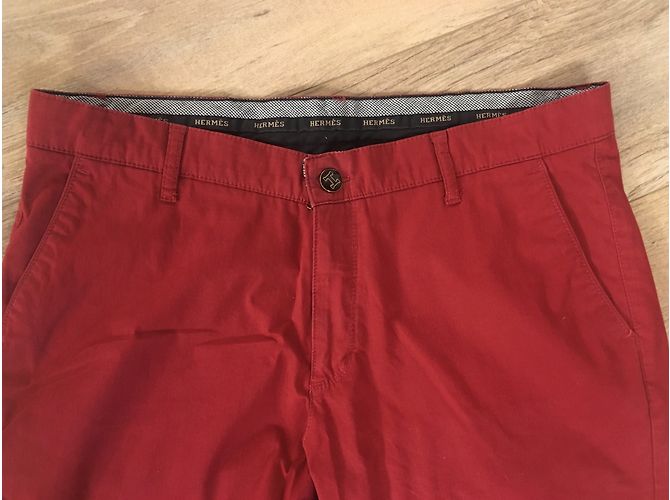 Hermès Pantaloni Rosso - vista 7