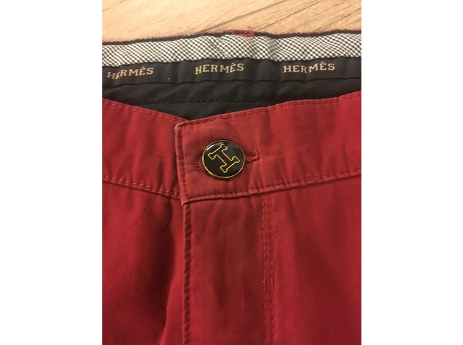Hermès Pantaloni Rosso - vista 8