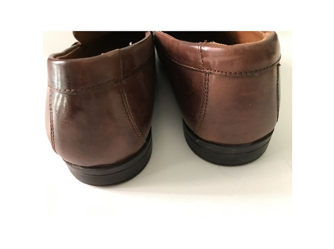 Mocasines Clarks de piel marrón Castaño - vista 2