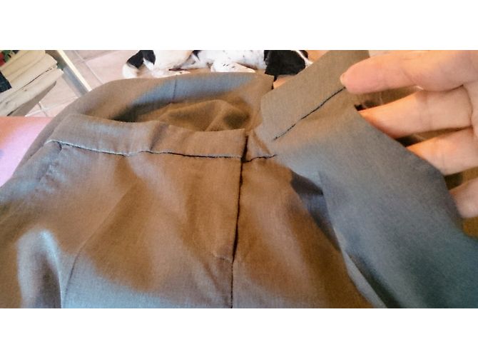 Pantalones de seda Cacharel Gris - vista 6