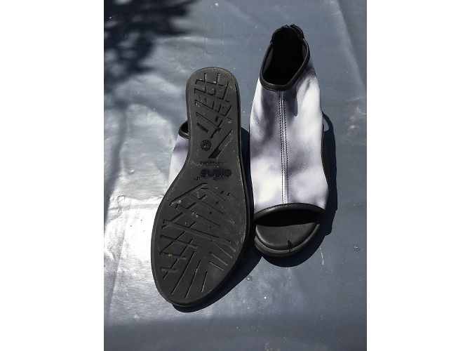 Autre Marque Sandali ARCHE in pelle blu navy - vista 3