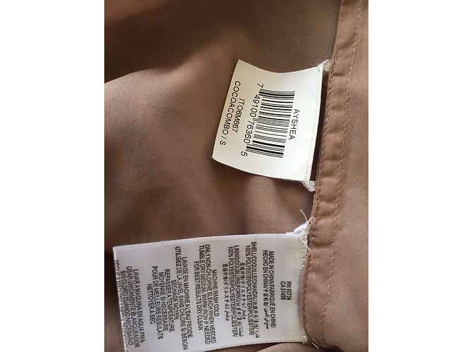 Bcbg Max Azria Kleid Braun aus Polyester Größe S - Ansicht 4