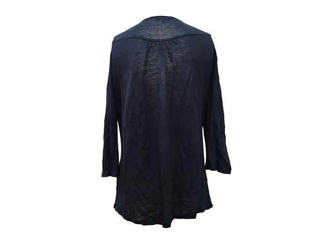 Top in lino Pablo De Gerard Darel Blu navy - vista 2