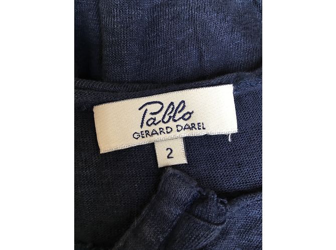 Top in lino Pablo De Gerard Darel Blu navy - vista 4