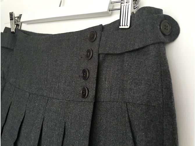 Falda gris de lana Pablo De Gerard Darel - vista 2